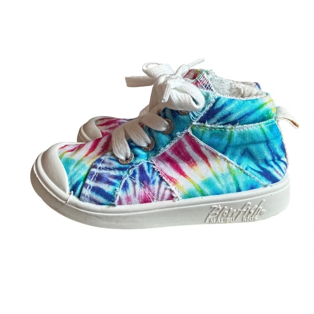 Blowfish Malibu Kids Valara-T Tie Dye High Top Sneakers Multi‎ Color Size 7M